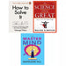 How to Solve It,Master Mind Napoleon Hill, Science of Being Great 3 Books Set - The Book Bundle