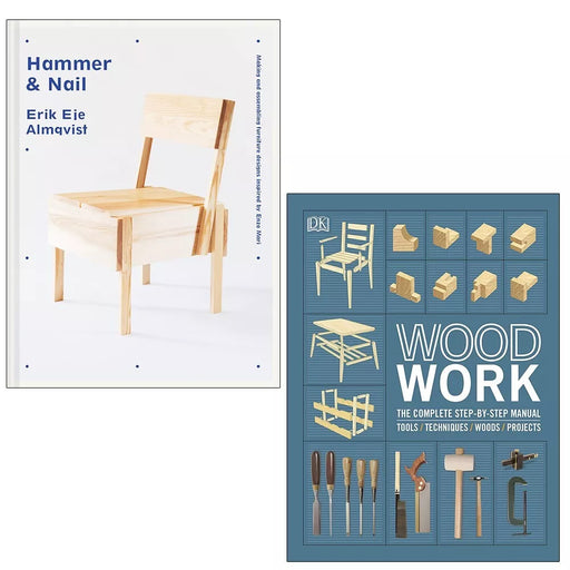 Hammer and Nail Erik Eje Almqvist,Woodwork DK 2 Books Set Architecture Hardcover - The Book Bundle