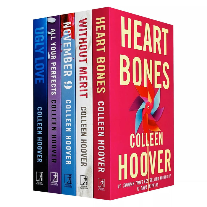 Colleen Hoover Collection 5 Books Set (Heart Bones, November 9, Without Merit, Ugly Love, Confess) - The Book Bundle