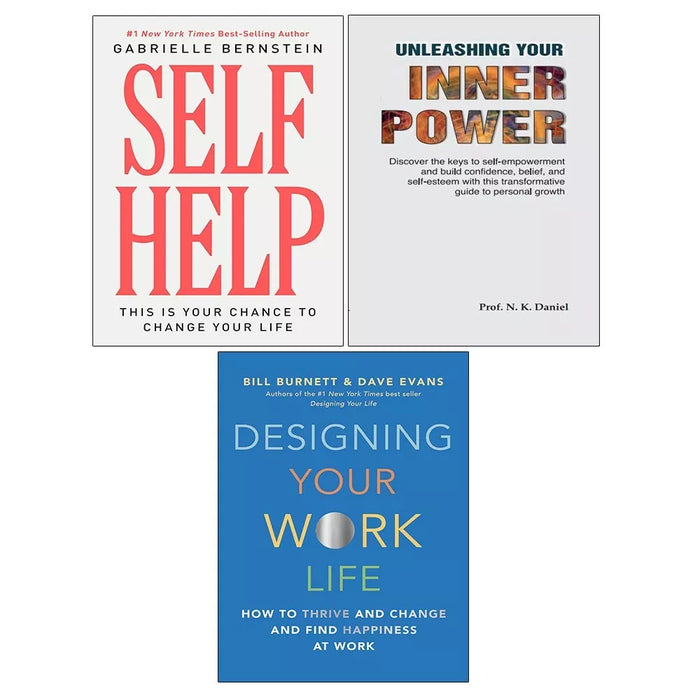Self Help, Designing Your Work Life, Unleashing Your Inner Power 3 Books Set - The Book Bundle