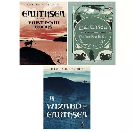 Earthsea The First Four Books 3 Books Collection Set by Ursula Le Guin Wizard - The Book Bundle