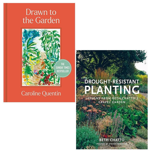 Drawn to the Garden Caroline Quentin, Drought-Resistant Planting 2 Books Set - The Book Bundle