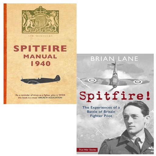 Spitfire! Brian Lane, Dilip Sarkar 2 Books Set Spitfire Manual 1940 Paperback - The Book Bundle