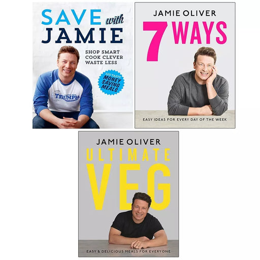 Jamie Oliver Collection 3 Books Set Save with (Jamie, Ultimate Veg, 7 Ways) - The Book Bundle