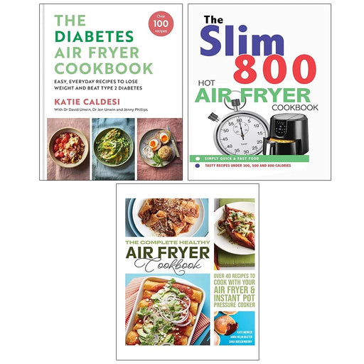 Diabetes Air Fryer HB, Complete Healthy Air Fryer,Slim 800 Hot Air Fryer 3 Books Set - The Book Bundle