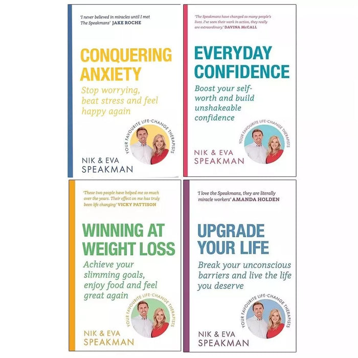 Nik & Eva Speakman 4 Books Collection Set (Conquering Anxiety, Winning at Weight ) - The Book Bundle