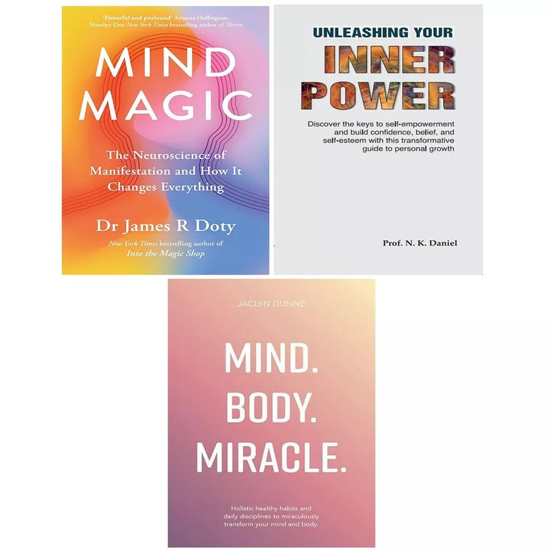 Mind Magic James Doty, Mind Body Miracle,Unleashing Your Inner Power 3 Books Set - The Book Bundle