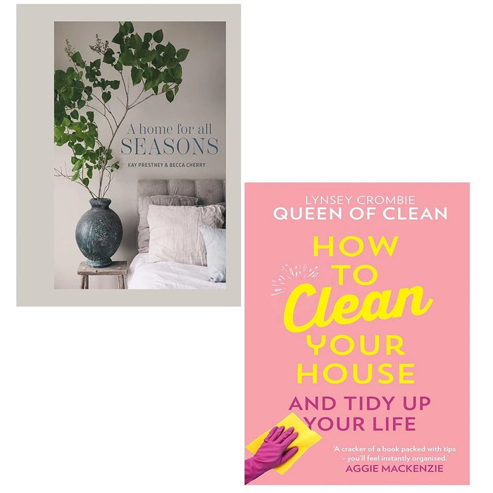 How To Clean Your House, A Home for All Seasons Kay Prestney 2 Books Hardcover - The Book Bundle