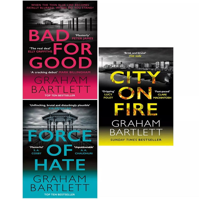 Jo Howe series 3 Books Collection Set By Graham Bartlett (Bad for Good,City on Fi) - The Book Bundle