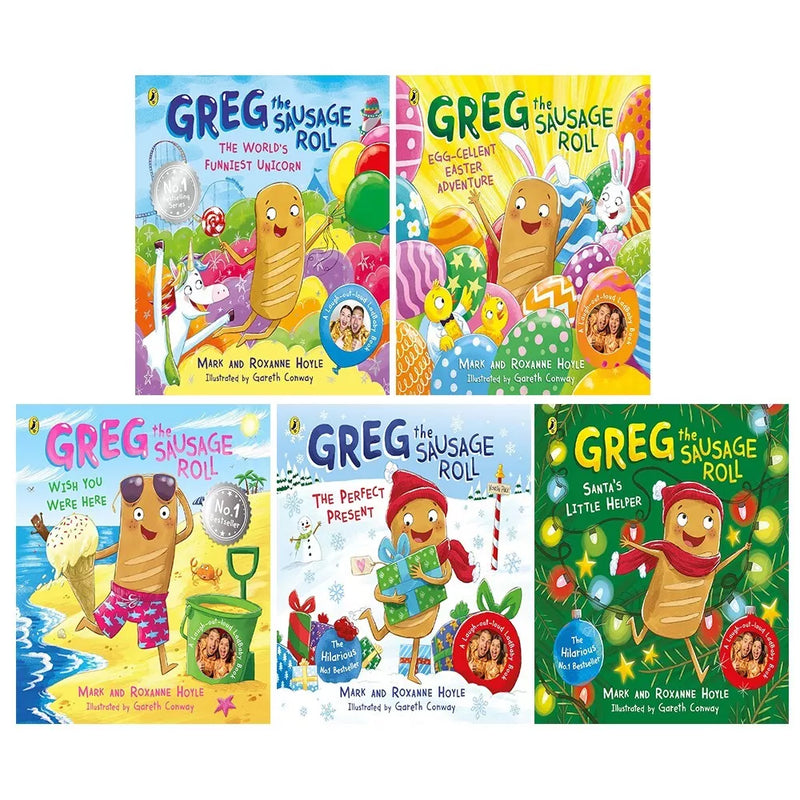 Greg the Sausage Roll 5 Books Collection Set by Mark Hoyle Egg-cellent Easter - The Book Bundle