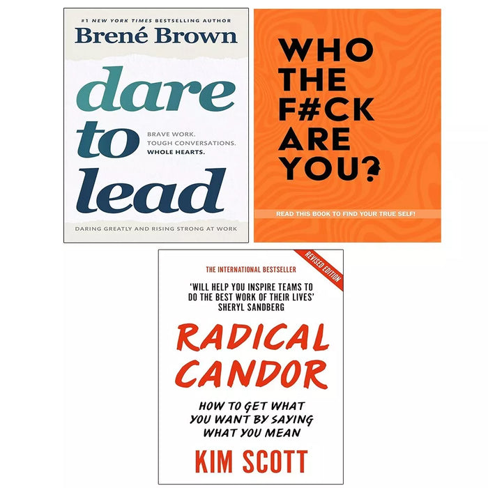 Who The F*ck Are You Chartwell, Radical Candor Kim Scott, Dare to Lead 3 Books Set - The Book Bundle