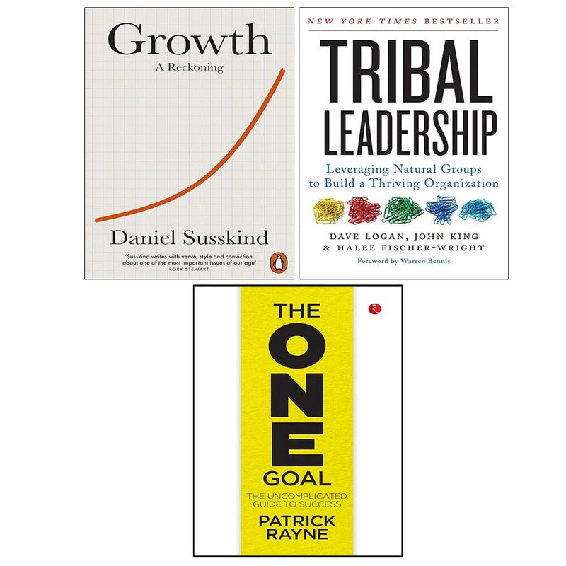 Growth Reckoning, Tribal Leadership, ONE GOAL Patrick Rayne 3 Books Set - The Book Bundle