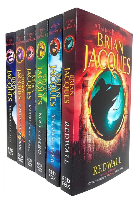 Redwall Book Series 1 to 6 Books Collection Set By Brian Jacques (Redwall, Mossflower, Mattimeo & More)