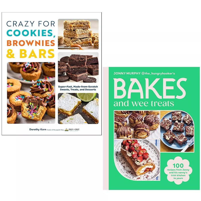 Crazy For Cookies Brownies Bars, Bakes and Wee Treats(HB) 2 Books Set - The Book Bundle