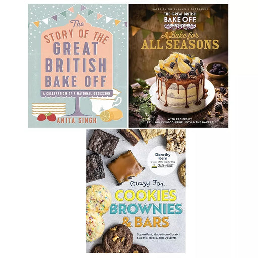 A Bake for all Seasons, Story of Great British Bake, Crazy for Cookies 3 Books Set - The Book Bundle