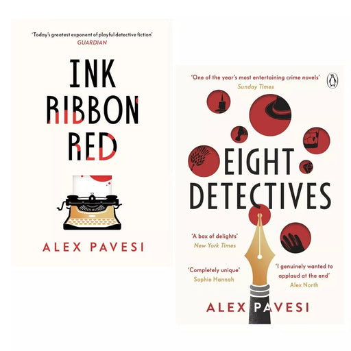 Alex Pavesi 2 Books Collection Set (Ink Ribbon Red,Eight Detectives) - The Book Bundle