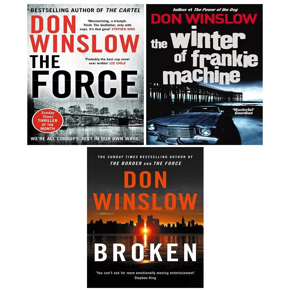 Frake Machine Don Winslow Collection 3 Books Set Force,Broken, Winter of Frankie Mac ...