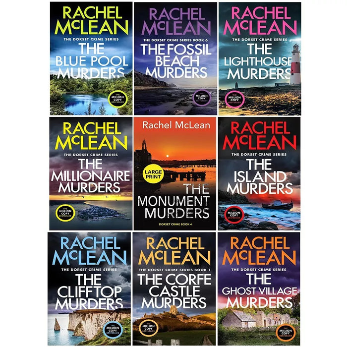 Dorset Crime Series Collection 1-9 Books Set by Rachel McLean  (The Corfe Castle Murders) - The Book Bundle