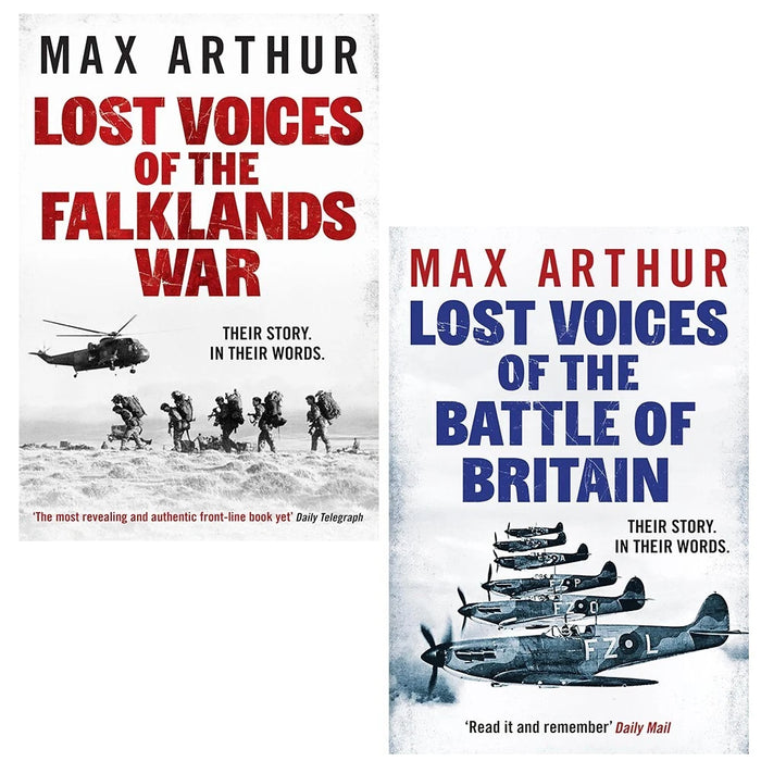 Max Arthur 2 books Set(Lost Voices of the Battle of Britain,Lost Voices of the Falklands War) - The Book Bundle