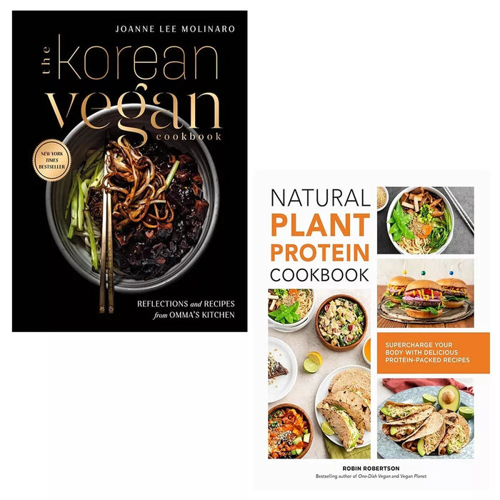 Korean Vegan Cookbook, Natural Plant Protein Robin Robertson 2 Books Set - The Book Bundle