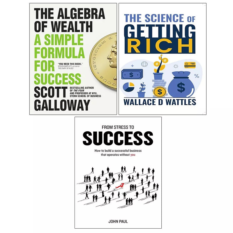 Algebra of Wealth, From Stress to Success, Science of Getting Rich 3 Books Set - The Book Bundle