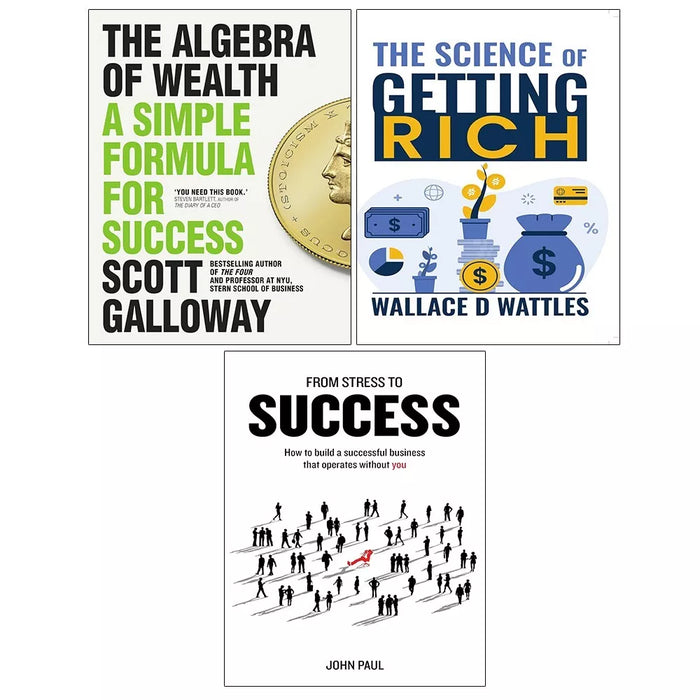 Algebra of Wealth, From Stress to Success, Science of Getting Rich 3 Books Set - The Book Bundle