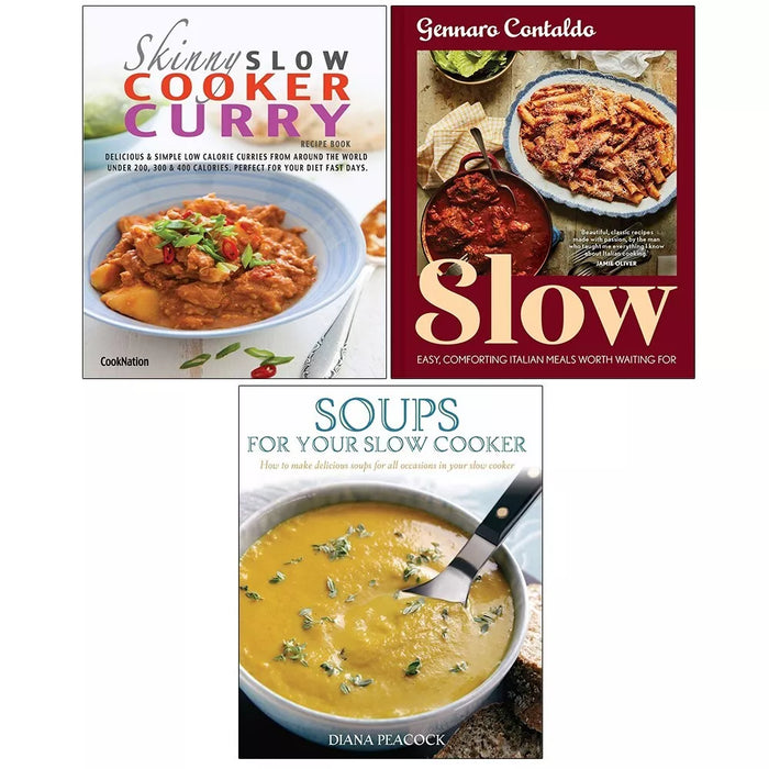 Skinny Slow Cooker Curry Recipe,Soups for Your Slow Cooker,Slow (HB) 3 Books Set - The Book Bundle