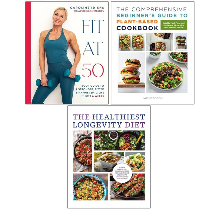 Fit at 50 (HB), Healthiest Longevity Diet,Comprehensive Beginner's Guide 3 Books Set - The Book Bundle