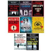 Tom Wilde Series 8 Books Collection Set by Rory Clements (Corpus, Nucleus, Hitler) - The Book Bundle