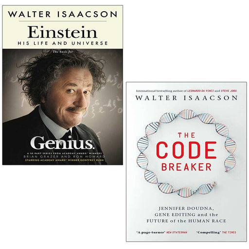Walter Isaacson Collection 2 Books Set Code Breaker, Einstein - The Book Bundle