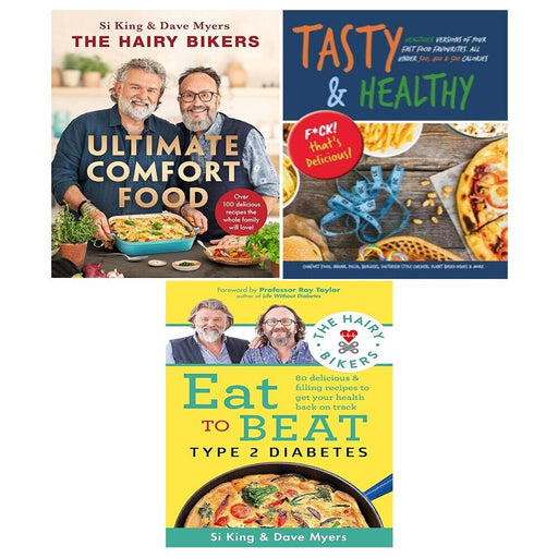 Hairy Biker Ultimate Comfort Food(HB),Eat to Beat Type,Tasty and Healthy 3 Books Set - The Book Bundle