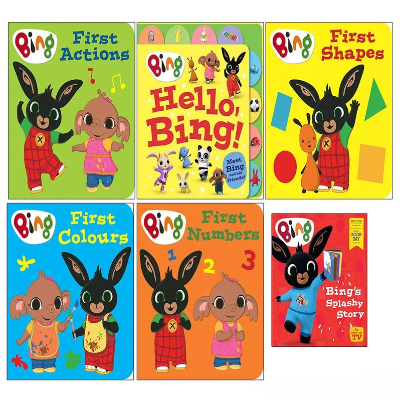 Bing My First Little Library 6 Books Set Hello, Bing!, Bing’s Splashy Story - The Book Bundle