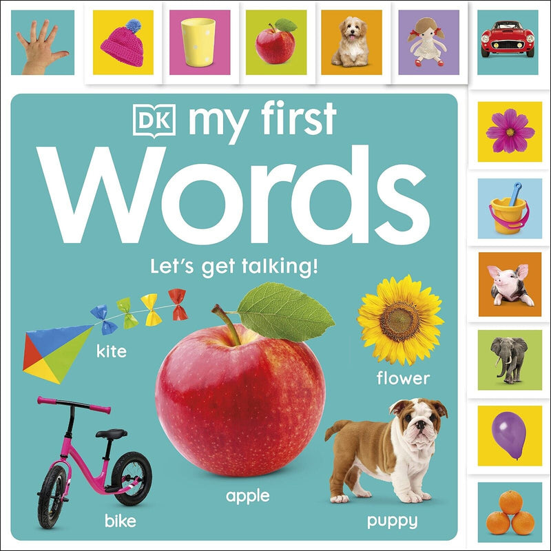 My First Tabbed Board Book 3 Books Set by DK My First Animals, Words, Colours - The Book Bundle