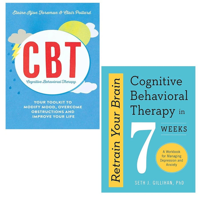 Cognitive Behavioural Therapy, Retrain Your Brain Seth J. Gillihan 2 Books Set - The Book Bundle