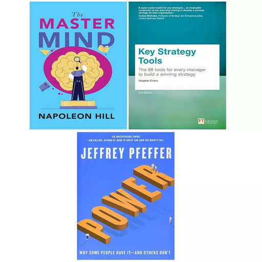 Power Jeffrey Pfeffer HB, Master Mind Napoleon Hill,Key Strategy Tools 3 Books Set - The Book Bundle