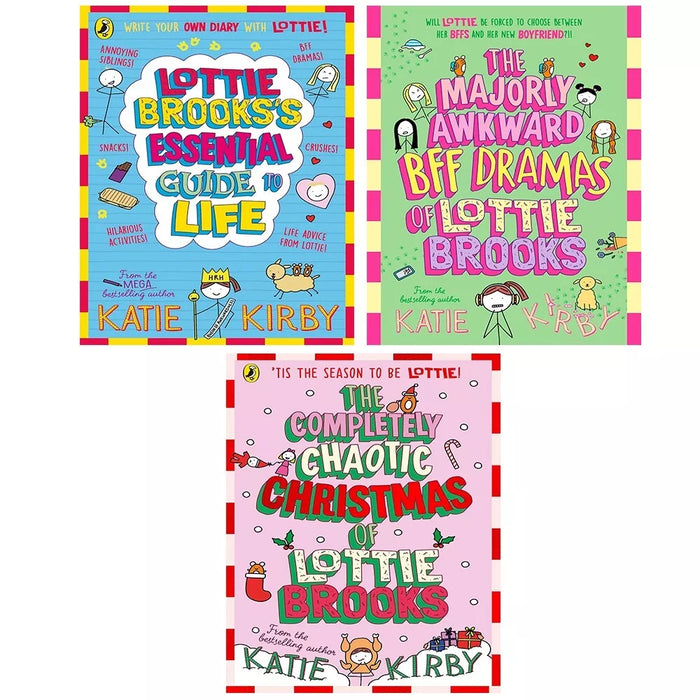 Lottie Brooks Collection 3 Books Set by Katie Kirby Series 5-7 Majorly Awkward - The Book Bundle