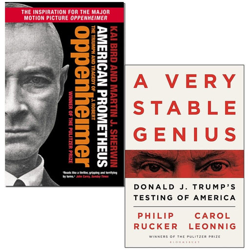 American Prometheus By Kai Bird, Martin J. Sherwin & A Very Stable Genius By Carol Leonnig, Philip Rucker 2 Books Collection Set - The Book Bundle