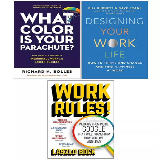 What Color Is Your Parachute,Work Rules,Designing Your Work Life HB) 3 Books Set - The Book Bundle