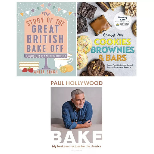 Bake Paul Hollywood, Story of Great British Bake, Crazy for Cookies 3 Books Set - The Book Bundle