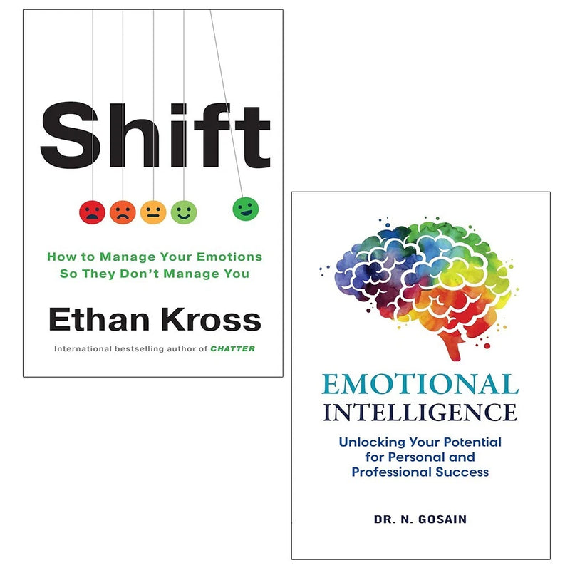 Shift Ethan Kross (Hardcover), Emotional Intelligence Dr. N. Gosain 2 Books Set - The Book Bundle