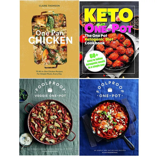 One Pan Chicken (HB),Ketogenic Diet,Foolproof Vegetarian (HB) 4 Books Set - The Book Bundle