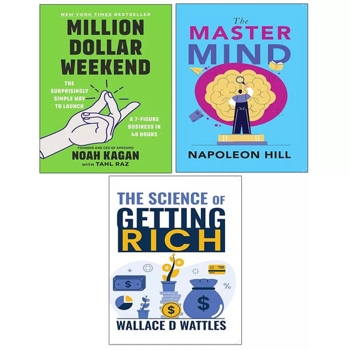 Million Dollar Weekend,Science of Getting Rich,Master Mind Napoleon Hill 3 Books Set - The Book Bundle