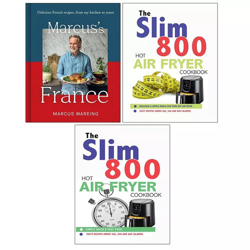 Marcus Wareing France HB,Slim 800 Hot Air, Slim 800 Hot Air Fryer Recipe 3 Books Set - The Book Bundle