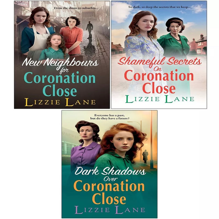 Lizzie Lane Coronation Close Series 3 Books Set Shameful, Dark, Coronation - The Book Bundle