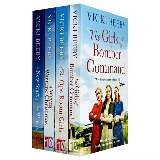 Vicki Beeby Collection 4 Books Set Girls of Bomber Command, Ops Room Girls - The Book Bundle