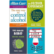 Easy Way to Control Alcohol, The Alcohol Experiment, This Naked Mind, The Sober Diaries 4 Books Collection Set - The Book Bundle