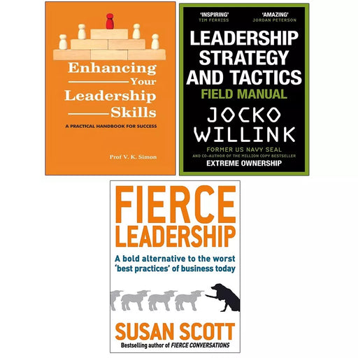 Leadership Strategy Tactics,Enhancing Your Leadership,Fierce Leadership 3 Books Set - The Book Bundle