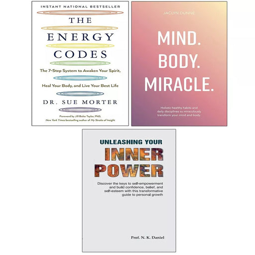 Energy Codes, Unleashing Your Inner Power, Mind Body Miracle 3 Books Set - The Book Bundle