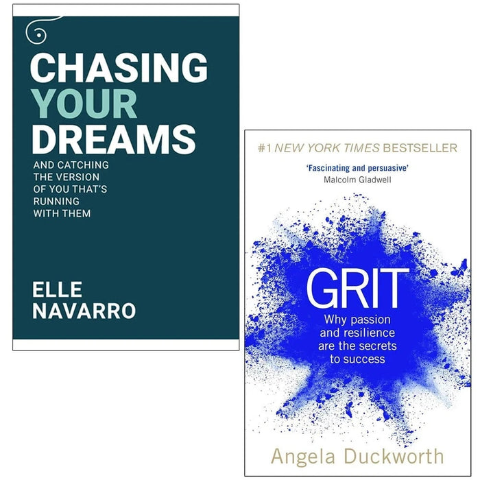 Chasing Your Dreams By Elle Navarro, Grit By Angela Duckworth 2 Books Collection Set - The Book Bundle