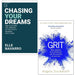 Chasing Your Dreams By Elle Navarro, Grit By Angela Duckworth 2 Books Collection Set - The Book Bundle